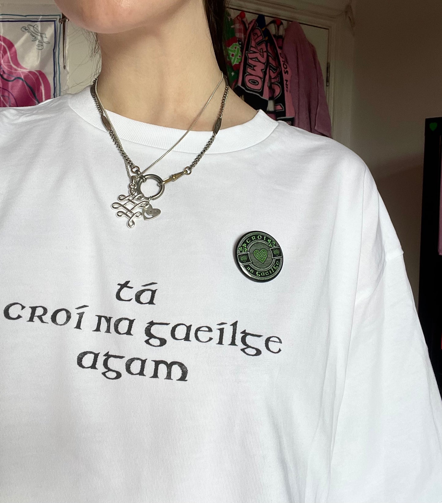 Croí na Gaeilge Button Badge